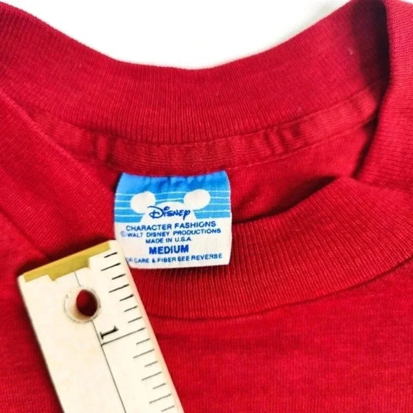 Vintage Disney 80s Walt Disney World Character Fashions Castle Shirt - Picture 3 of 5